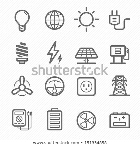 Foto d'archivio: Atomic And Nuclear Energy Icons