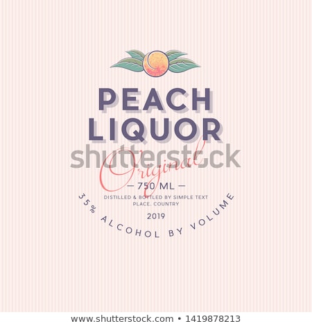 Stok fotoğraf: Ripe Peaches And Liquor