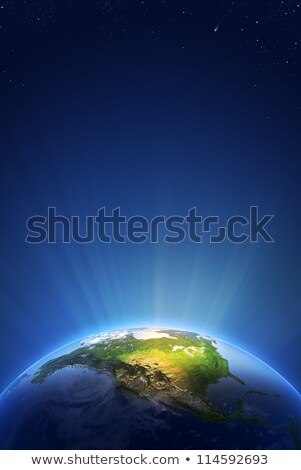 Stock foto: Earth Radiant Light Series - North America