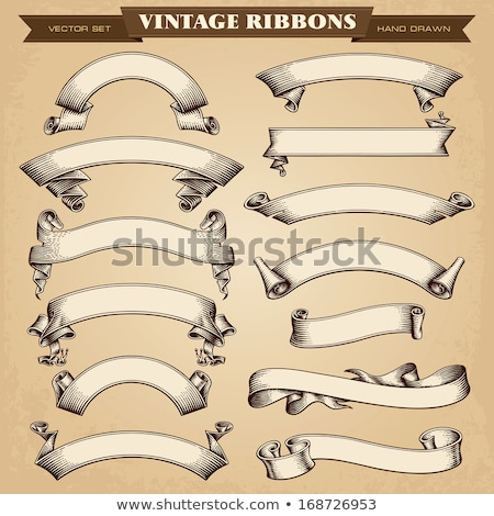 Stok fotoğraf: Vintage Banners And Ribbons