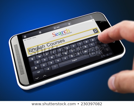 Stock photo: Help In Search String On Smartphone