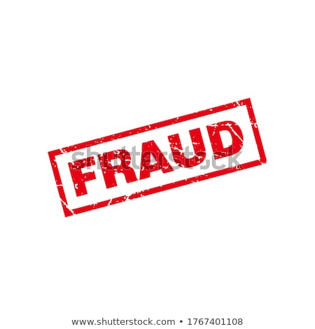 Foto stock: Red Stamp - Fraud