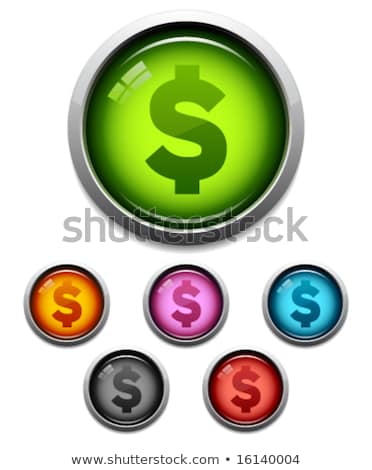 Foto stock: Currency Sign Violet Vector Button Icon Design Set