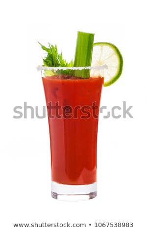 Stock fotó: Bloody Mary Cocktail Isolated On White
