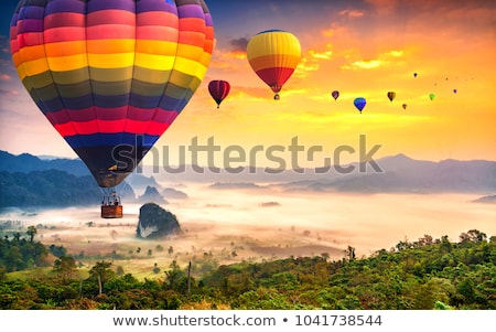 Stok fotoğraf: Hot Air Balloons At Dawn