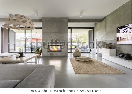 Foto stock: Room Interior With Modern Furniture