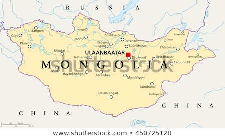 Foto stock: Map Of Mongolia