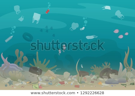Foto stock: Different Kinds Of Fish Under The Ocean