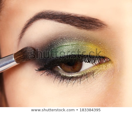 Сток-фото: Beautiful Girl With Green Smoky Eyes