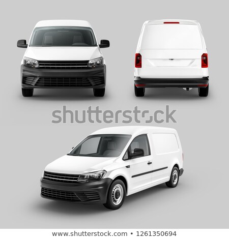 Zdjęcia stock: Black Blank Minivan 3d Rendering