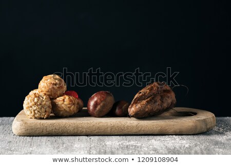 Stock photo: Chestnuts And Panellets Typical Of Catalonia