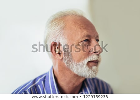 ストックフォト: Man Wearing Hearing Aid