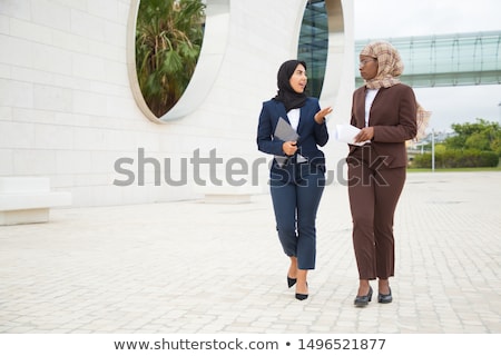 [[stock_photo]]: Muslim Business Woman Going To Work