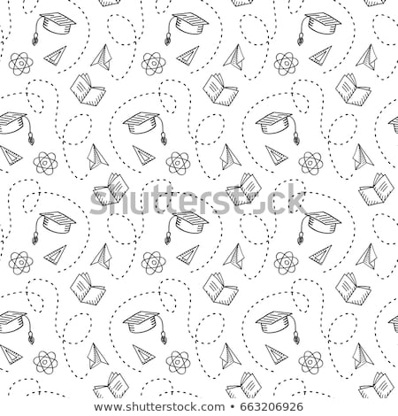 Stock photo: Academy Educational Seamless Pattern Vector