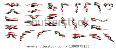 Stockfoto: Sudan Flag Vector Illustration On A White Background