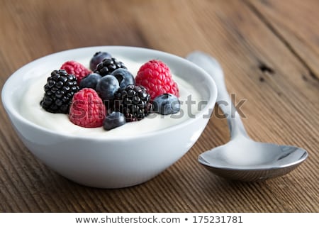 Stok fotoğraf: Mixed Berries With Yogurt