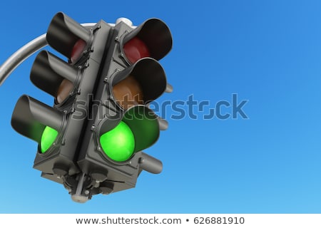 Stock photo: Red And Green Traffic Light