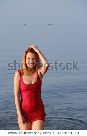 Zdjęcia stock: Young Attractive Woman In Wet Dress