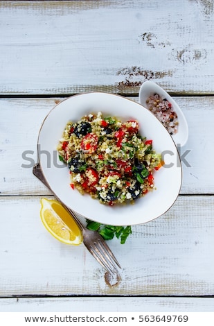 Foto stock: Omates · Feta · Aceitunas · Y · Hierbas