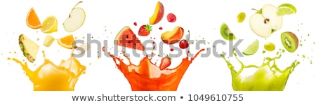 ストックフォト: Apples Orange And Citrus Fruit Splash Juice