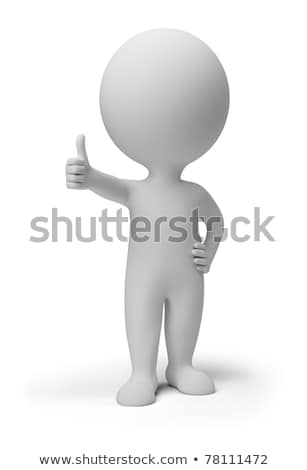 Foto stock: 3d Small People - Forward To Success