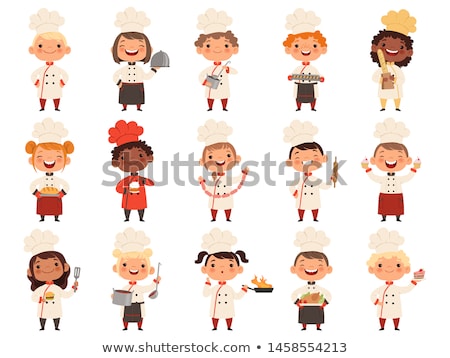 [[stock_photo]]: Llustration · du · jeune · chef · de · cuisine