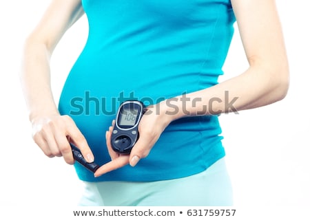 ストックフォト: Woman Checking Glucose Level