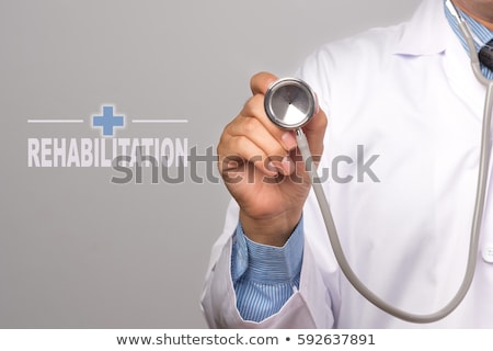 Stok fotoğraf: Disability - Medical Concept On Grey Background