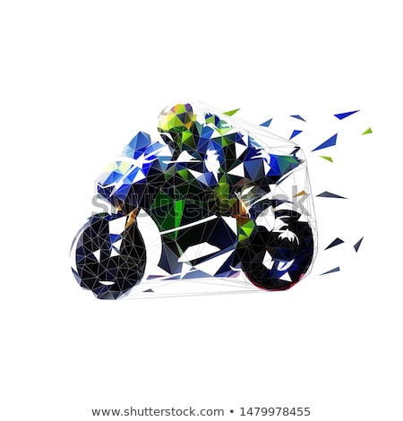 Stockfoto: Motorbike With Abstract Lines