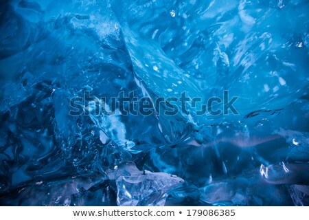 Foto stock: Texture Of Natural Blue Ice