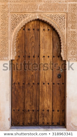 Stock fotó: Arabian Door In Alhambra