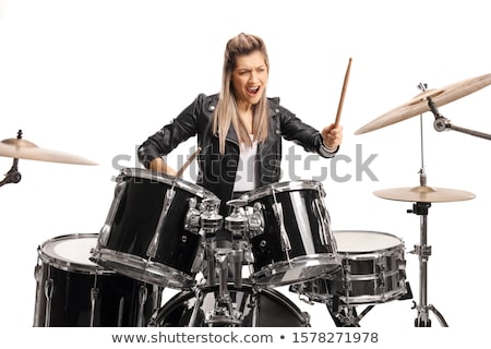 Zdjęcia stock: Drummer Playing The Drums