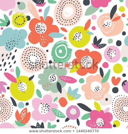 Stockfoto: Bright Heart With Abstract Pattern On White Background