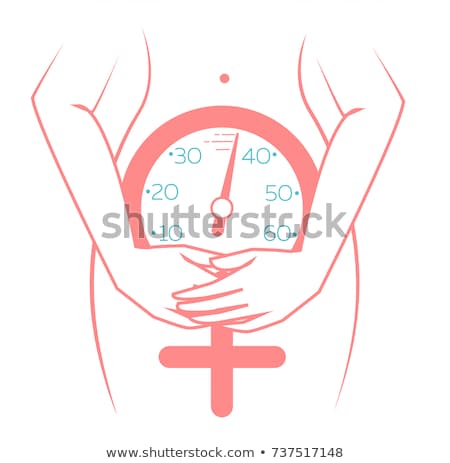 Stok fotoğraf: Silhouette Of Menopause