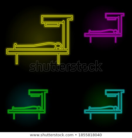 Foto stock: Foot And Back Massage Apparatus Icons Set Vector