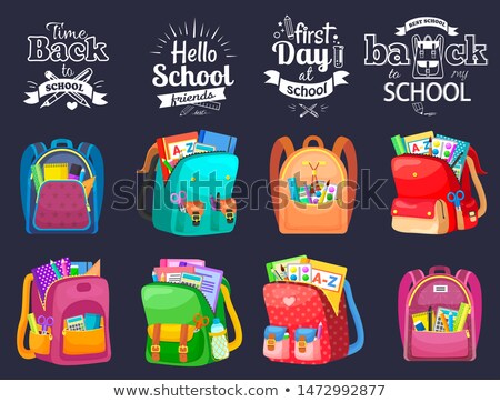 Foto stock: Educating Poster Back To School Chancery Vector