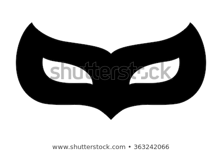 Stockfoto: Super Hero Mask Icon Vector Outline Illustration