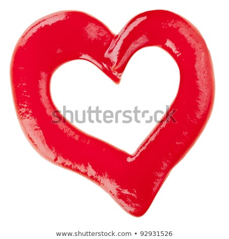 Foto stock: Love And Romance - Red Fluid Heart Shape