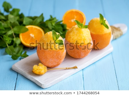 Stock photo: Cold Lemon Sorbet