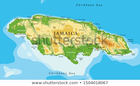 [[stock_photo]]: Map Of Jamaica