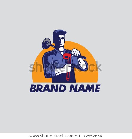 Zdjęcia stock: Plumber With A Plunger