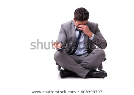 Stockfoto: Desperate Businessman Praying