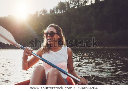 Stock fotó: Women Kayaking