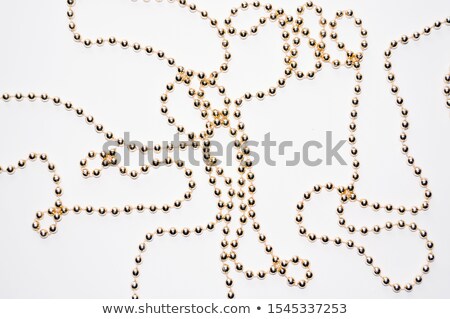 Stock fotó: Background Made Of A Brilliant Celebratory Beads Of Golden Color