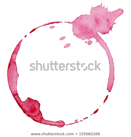 ストックフォト: Red Wine Glass And Stains