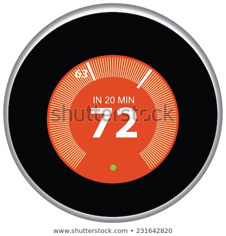 Stock photo: Nest Thermostat Red