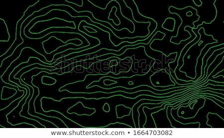 Foto stock: Illustration Of Radar Screen With Curved Grid