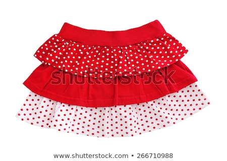 [[stock_photo]]: Woman Wearing Short Mini Red Dress Isolated On White