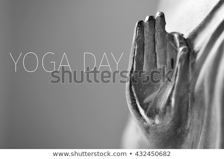 The Hand Of Buddha In Gyan Mudra In Duotone Foto stock © nito