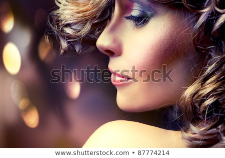 [[stock_photo]]: Beautiful Fashion Luxury Makeup Long Healthy Hair Lips Make Up